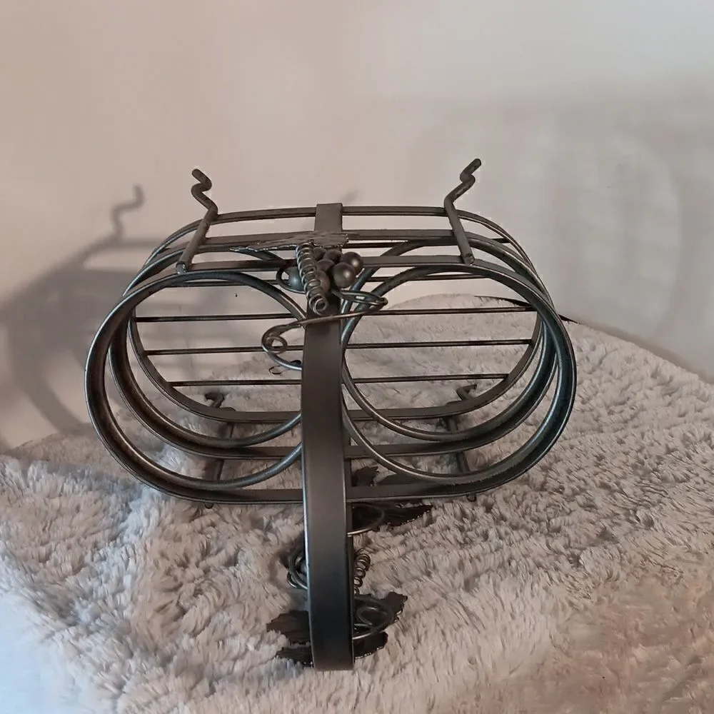 Metal Wine Bottle Caddy